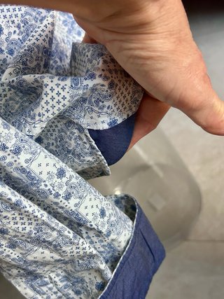 Camisa Giordano Talla XL Azul y Blanco