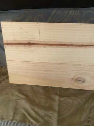 Caja de madera natural