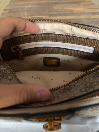 Bolso Guess Original Beige y Marrón