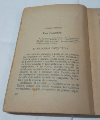 Libro Manual de la Historia de España. 1939.