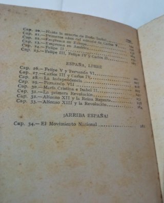 Libro Manual de la Historia de España. 1939.