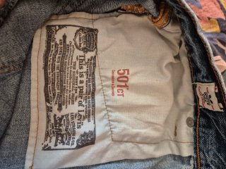 Levi's 501 CT Jorts White Oak Denim