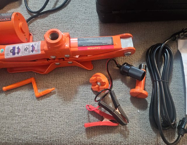 Gato Eléctrico Tijera 12V 3 Toneladas VEVOR