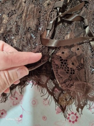 Top encaje marrón Talla M
