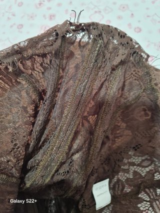 Top encaje marrón Talla M