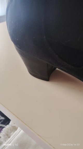 Botines de Ante negro Tacón Cubano 5cm flamenco