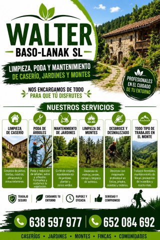 Limpiezas y plantaciones forestales