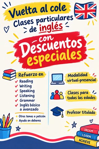 PACK DE CLASES DE INGLÉS