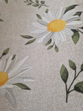 Retal loneta estampado flores 1.40x2mts