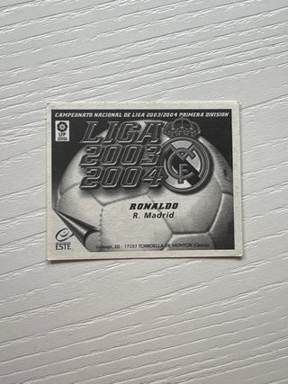 Cromos Fútbol Real Madrid Makelele y Ronaldo