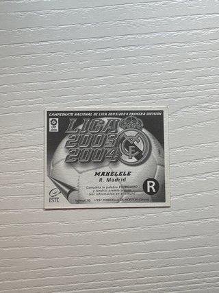 Cromos Fútbol Real Madrid Makelele y Ronaldo
