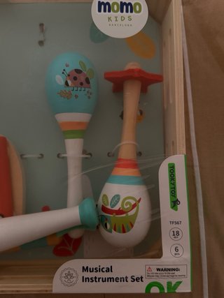 Set Instrumentos Musicales Montessori Madera