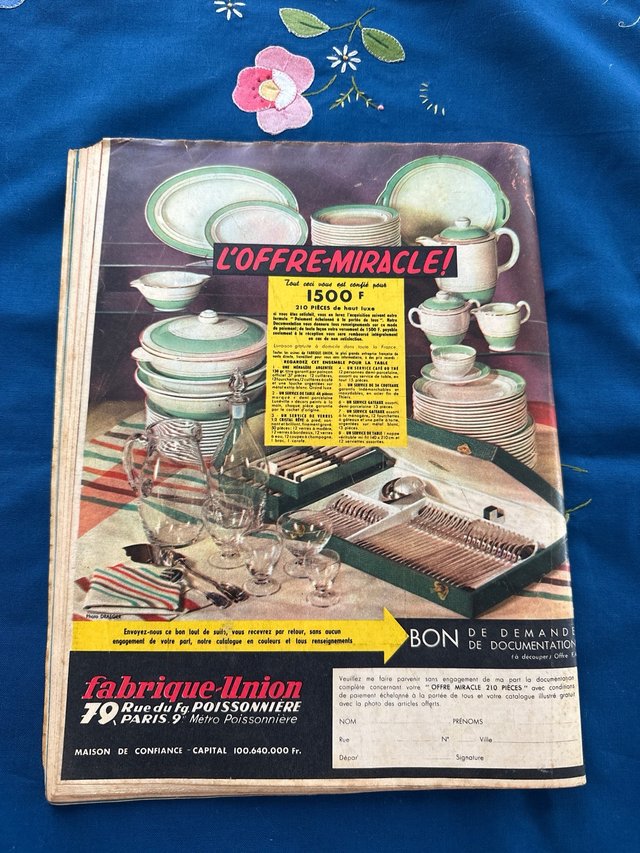 Revista Femme d’aujourd’hui 1957