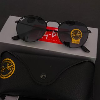 Gafas de Sol Ray-Ban Round Flat Negras