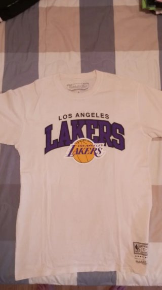 Camiseta AZ Los Angeles Lakers Blanca Morada