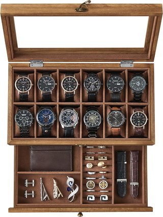 Joyero SONGMICS Terciopelo Espejo Cajones relojes