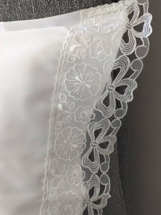 Biancheria letto raso seta pizzo