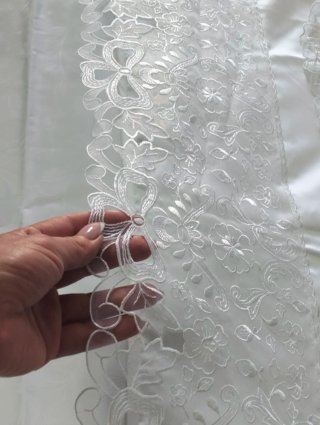 Biancheria letto raso seta pizzo