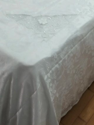 Biancheria letto raso seta pizzo