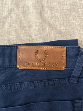 Pantaloni Fred Perry Blu Taglia S