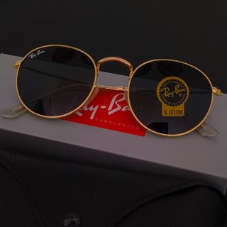 Gafas de Sol Ray-Ban Round RB3447 Doradas y Negras