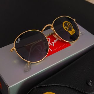 Gafas de Sol Ray-Ban Round RB3447 Doradas y Negras