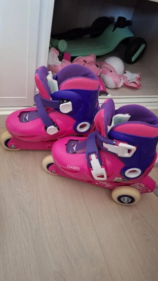 Patines Oxelo Talla 26-28 Rosa/Morado