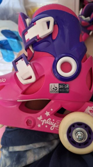 Patines Oxelo Talla 26-28 Rosa/Morado