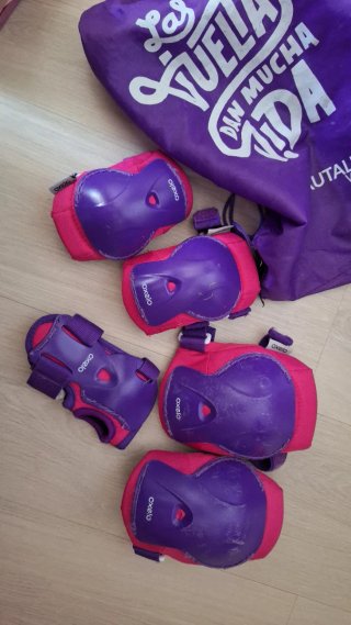 Patines Oxelo Talla 26-28 Rosa/Morado