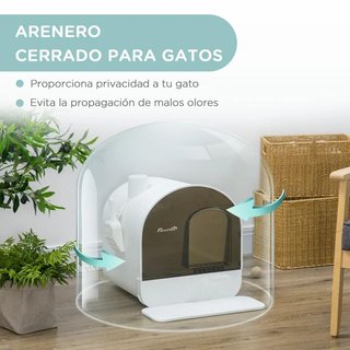 Arenero Gatos Cerrado Bandeja Extraíble Filtro