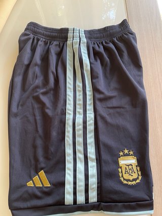 Pantalón corto deportivo azul selección argentina