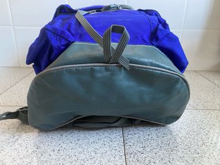 Mochila Altus Vintage Montaña Retro Azul/Verde