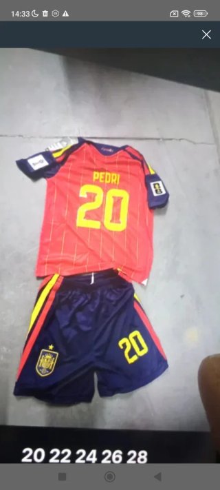 Conjunto niño España Mundial todas tallas 4,6,8,10