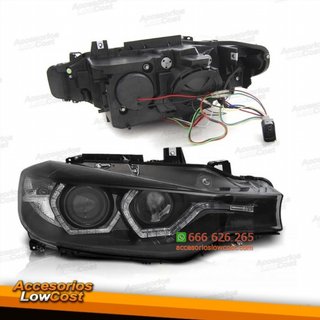FAROS CON OJOS DE ANGEL Y LUZ DIURNA LED PARA BMW