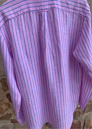 Camisa Pedro de Hierro rayas rosa y azul