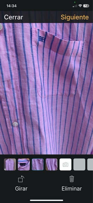Camisa Pedro de Hierro rayas rosa y azul