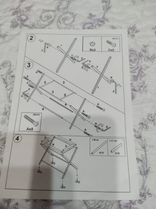Estructura Cuna Tijera Blanca