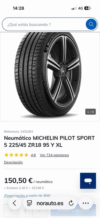 4 MICHELIN 225/45/18 95 Y