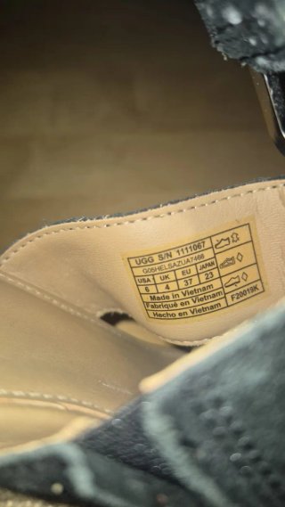 Sandalias UGG cuña negras talla 36