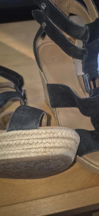 Sandalias UGG cuña negras talla 36
