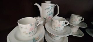 Juego de café de porcelana marca PONTESA