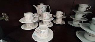 Juego de café de porcelana marca PONTESA