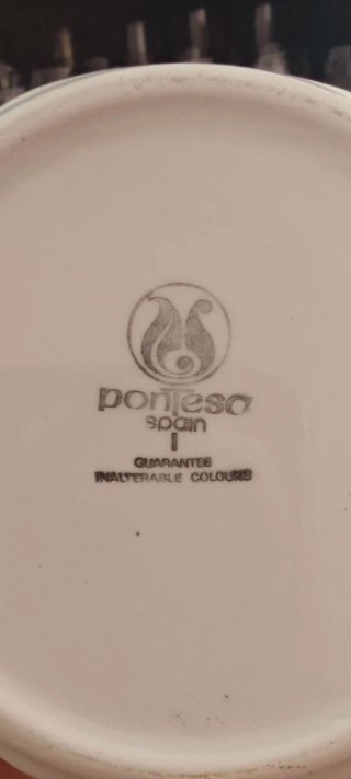 Juego de café de porcelana marca PONTESA