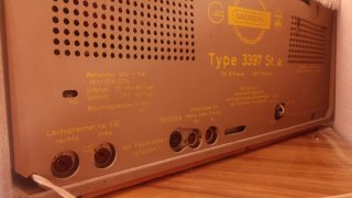 Radio GRUNDIG Type 3397 St. a Vintage (1963)