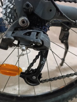 Bicicleta Rockrider talla L+casco+guardabarros