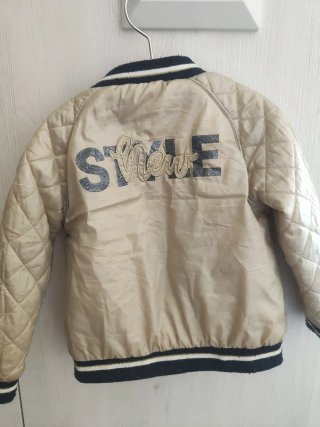 Cazadora Mayoral Talla 3 Dorada y Azul Marino