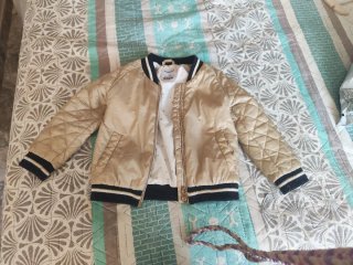 Cazadora Mayoral Talla 3 Dorada y Azul Marino