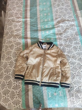 Cazadora Mayoral Talla 3 Dorada y Azul Marino