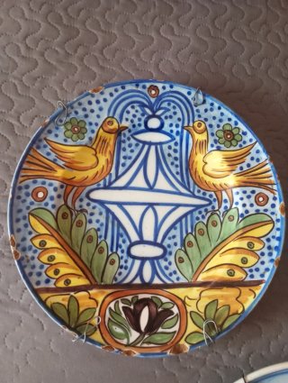 Lote 3 Piatti in Ceramica Antichi di Manises