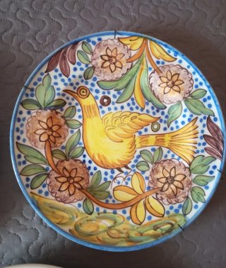 Lote 3 Piatti in Ceramica Antichi di Manises